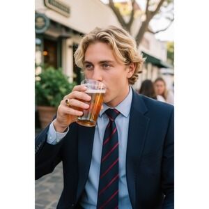 Robert Talbott Carmel by Sea‎ REPP TIE red and blue